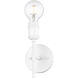 Axel 1 Light 4.75 inch Matte White Wall Sconce Wall Light in No Shade